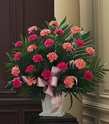 Classic Carnation Arrangement.