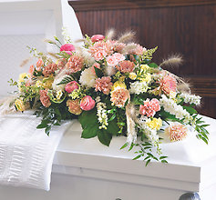 Rustic Charm Casket Spray