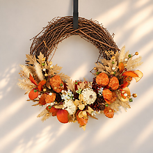 Golden Harvest Silk Wreath