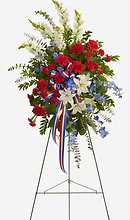 Patriotic Honor Standing Spray