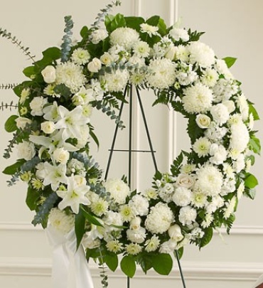 Serene Blessings Standing Wreath