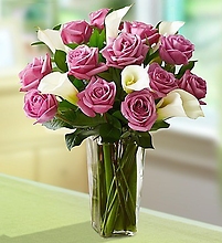 Enchanted Spring Purple Rose & Calla Lily