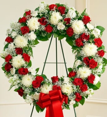 Serene Blessings Standing Wreath