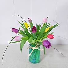 Mason Jar Tulips