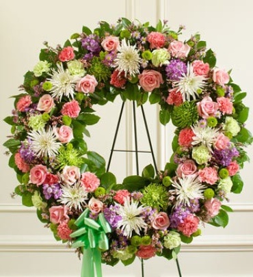 Serene Blessings Standing Wreath