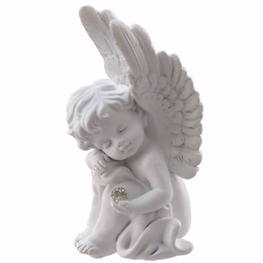 Angel Statue Holding Crystal