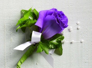 Purple Passion Boutonniere