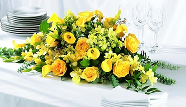 Golden Garden Centerpiece