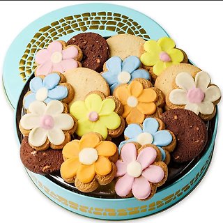 Blooming Shortbread Cookies