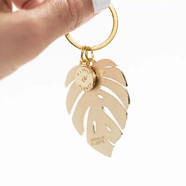 Monstera Albo Keychain & Bag Charm