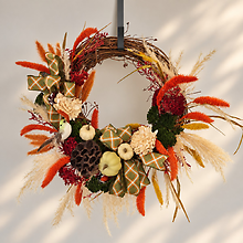 Autumn Meadow Silk Wreath