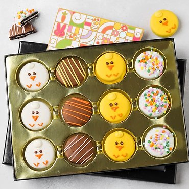 Easter Cookie Gift- Chick Oreo Gift Box x 12