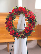 Crimson Tribute Wreath