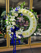 Azure Serenity Wreath
