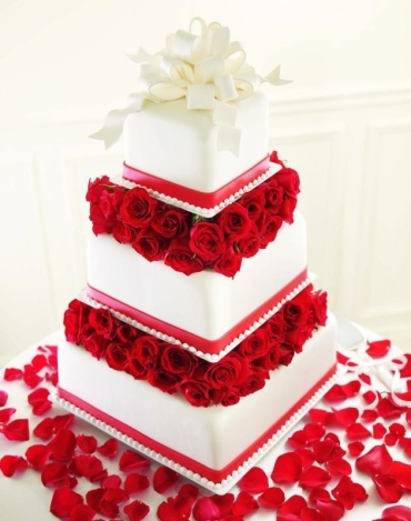 Sweet Roses Cake Decoration