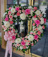 Everlasting Pink Embrace Wreath