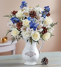 Christmas in Blue Bouquet