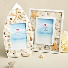 Sea Shell Adorned Picture Frames