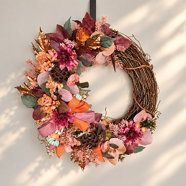 Blush Autumn Silk Wreath