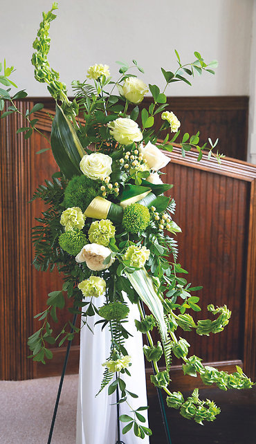 Peaceful Greens Standing Spray