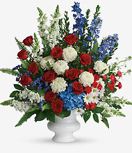 Patriotic Grandeur Urn Arrangement