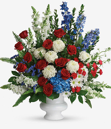 Patriotic Grandeur Urn Arrangement